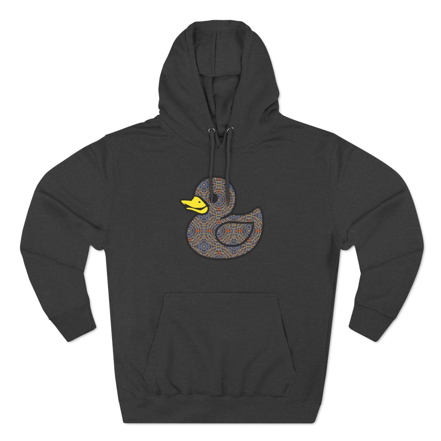 Marriott carpet duck hoodie, Three-Panel Fleece Hoodie, duck, duck hoodie, carpet duck, carpet cult, marriott carpet, carpet cults, dragon con, parody, inside joke, dragon con, dragoncon, dcon,