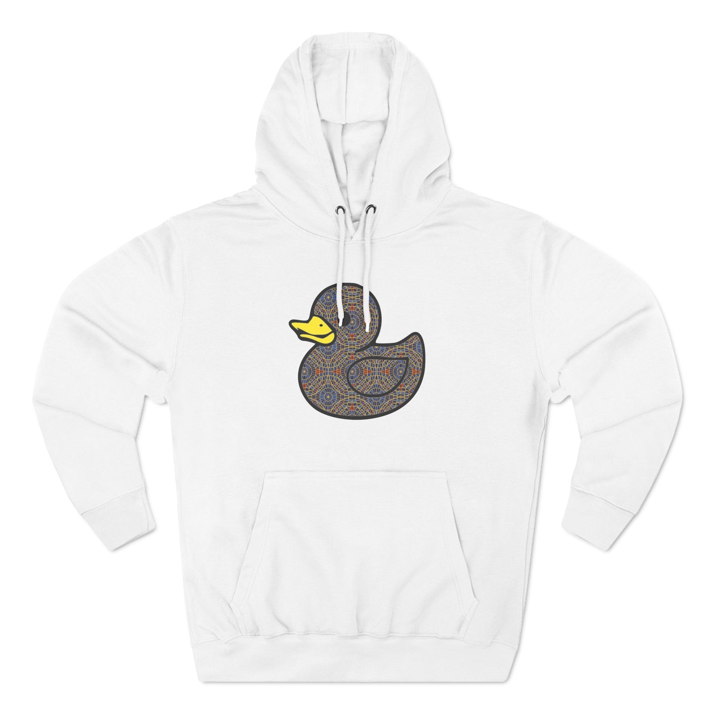 Marriott carpet duck hoodie, Three-Panel Fleece Hoodie, duck, duck hoodie, carpet duck, carpet cult, marriott carpet, carpet cults, dragon con, parody, inside joke, dragon con, dragoncon, dcon,