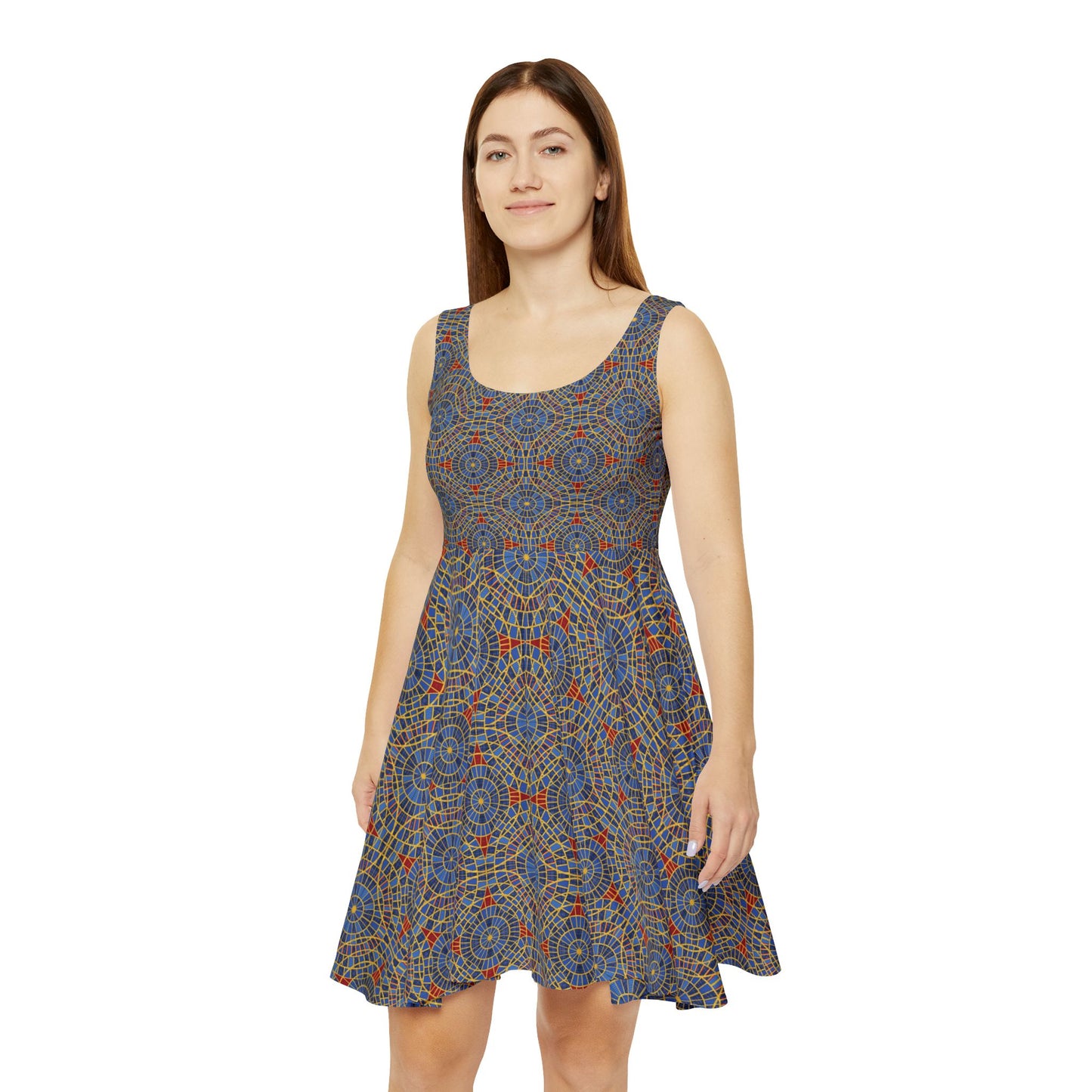 Marriott carpet cult dress - Women's Skater Dress, marriott carpet, carpet cult, dragon con carpet, dragon con, carpet dress, carpet, Marriott carpet, con, skater dress, comfortable dress, cosplay,