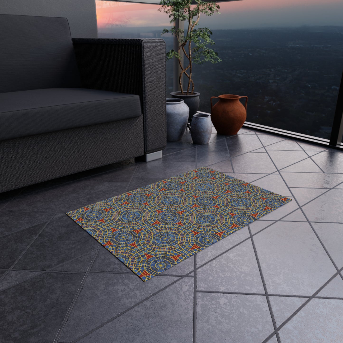 carpet cult Outdoor Rug, carpet cult, carpet pattern, carpet, carpet cult rug, rug, carpet pattern rug, welcome mat, welcome matt, dragon con, marriott carpet,