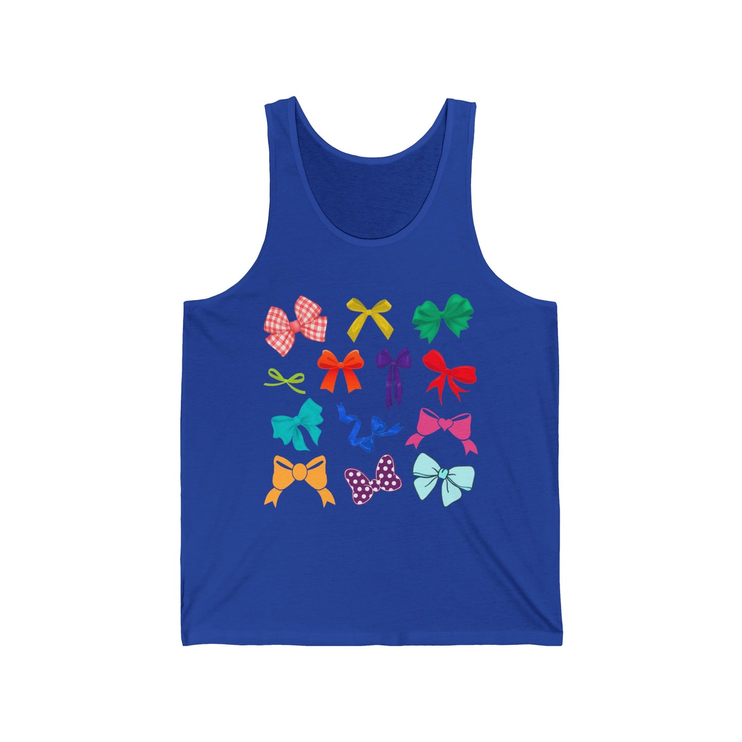 hair bow tank top, tank top, tank, bow tank, bow tank top, Unisex Jersey Tank, hair bow shirt, bow shirt, bow, hair bow, viral bow shirt, viral tiktok bow, original design, cute bow, cute hair bow, cute bow shirt, cute hair bow shirt