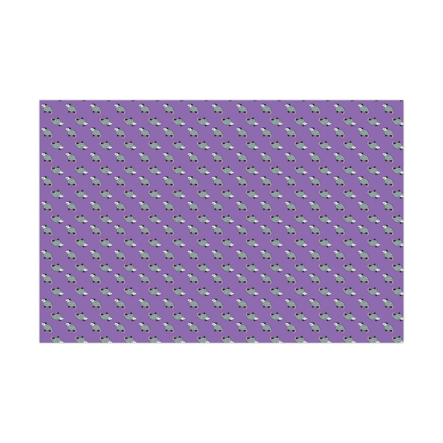 (Purple) possum wrapping paper, opossum wrapping paper, wrapping paper, gift wrap, possum gift wrap, opossum gift wrap, oppi, possi, cute possum