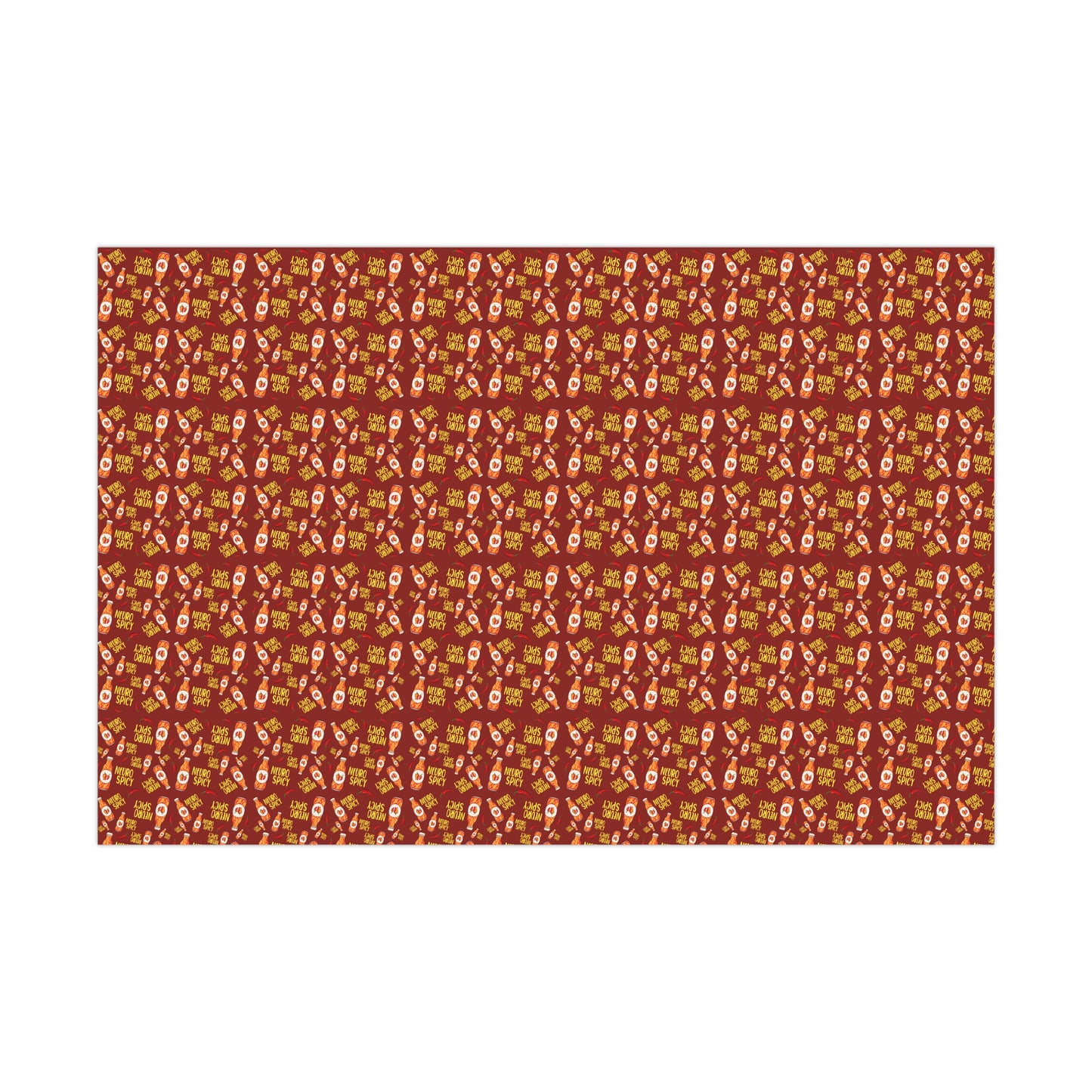 Neuro Spicy wrapping paper, neuro spicy gift wrap, gift wrap, wrapping paper, spectrum, autistic, adhd, dyslexic, neuro spicy, spicy, on the spectrum