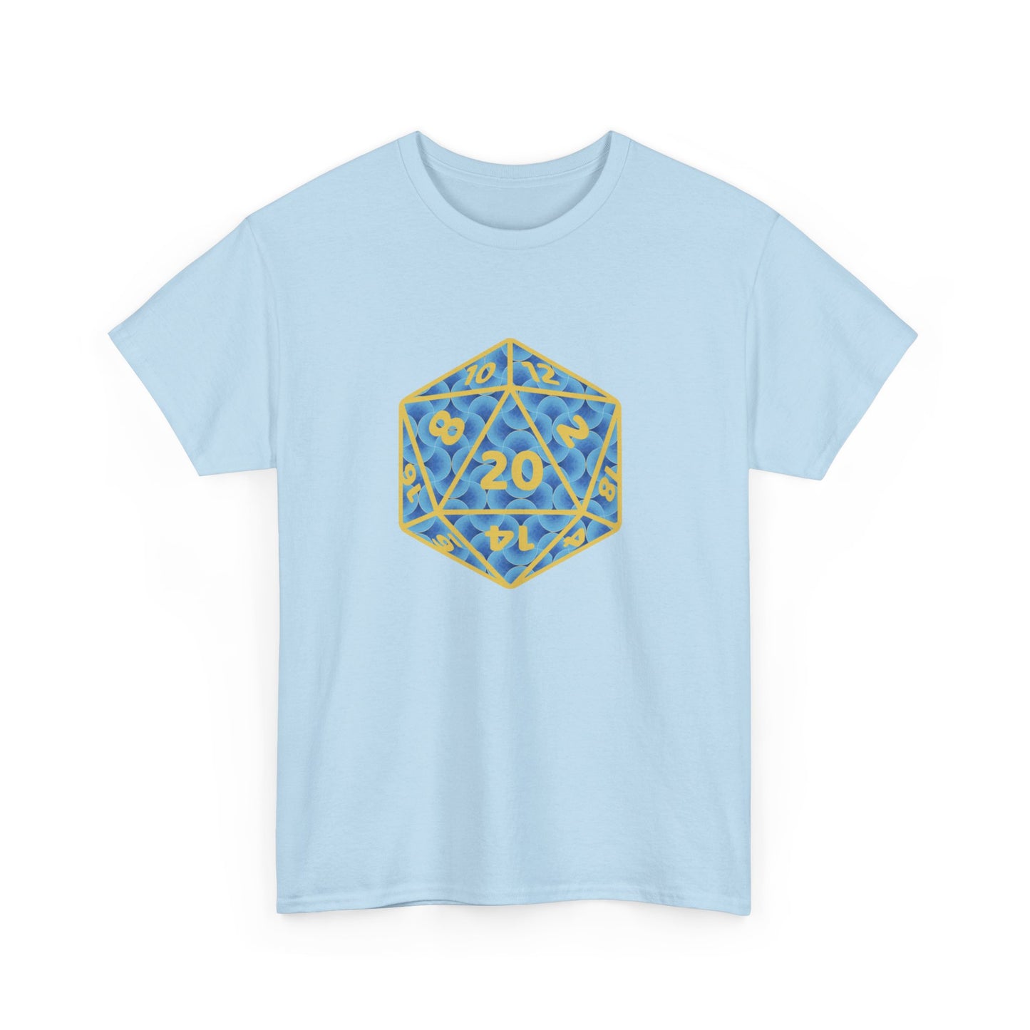 Yellow Hyatt carpet d20, Unisex Heavy Cotton Tee, carpet d20 shirt, hyatt carpet cult, carpet dice shirt, carpet dice tshirt, hyatt carpet cult, marriott carpet, hyatt carpet dice, carpet cult, hyatt carpet cult, dragon con, dragoncon, dcon, inside joke