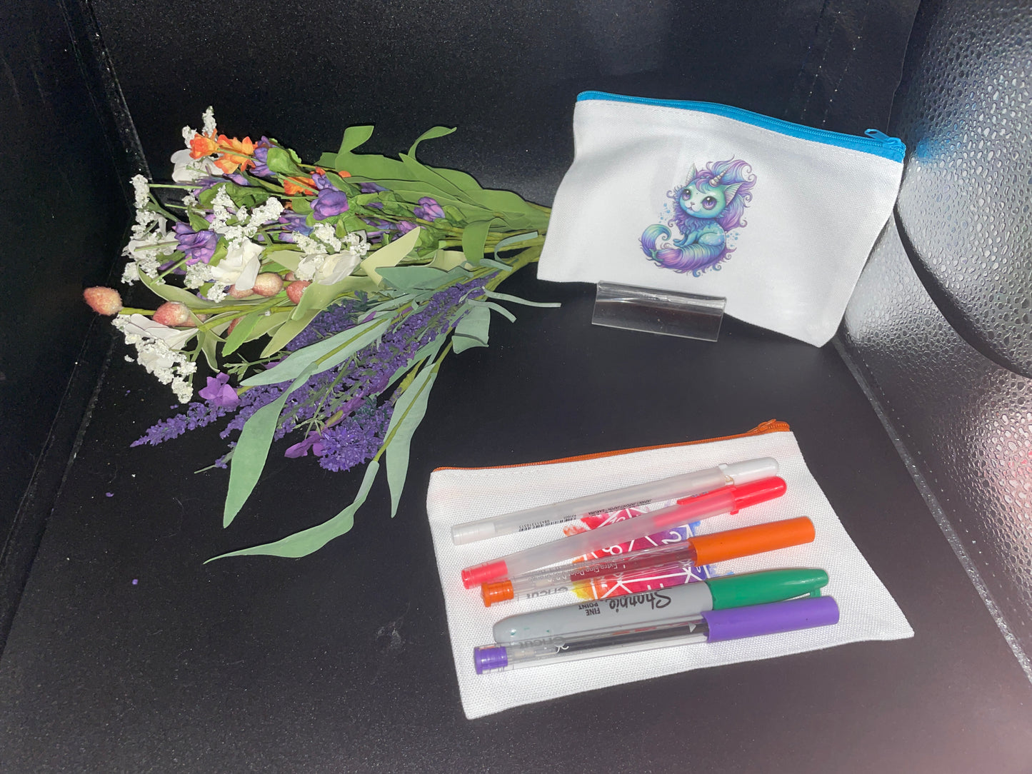 MurCat Pencil bag - pencil bag, school bag, pen bag, cute makeup bag, purse bag, makeup, pencil, feminine hygiene bag,