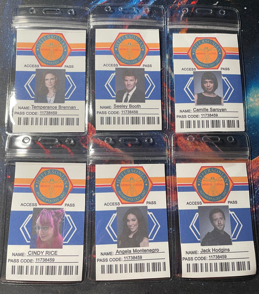 BONES ID badge for access to the lab, bones, tv show, cosplay, cosplay prop, prop, jeffersonian, access pass,