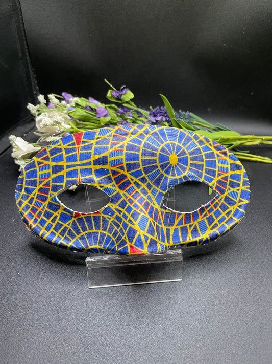 Marriott carpet mask (round) - Dragon con, carpet cult, marriott carpet, mask, masked ball, masquerade mask, costume, mardi gras mask,