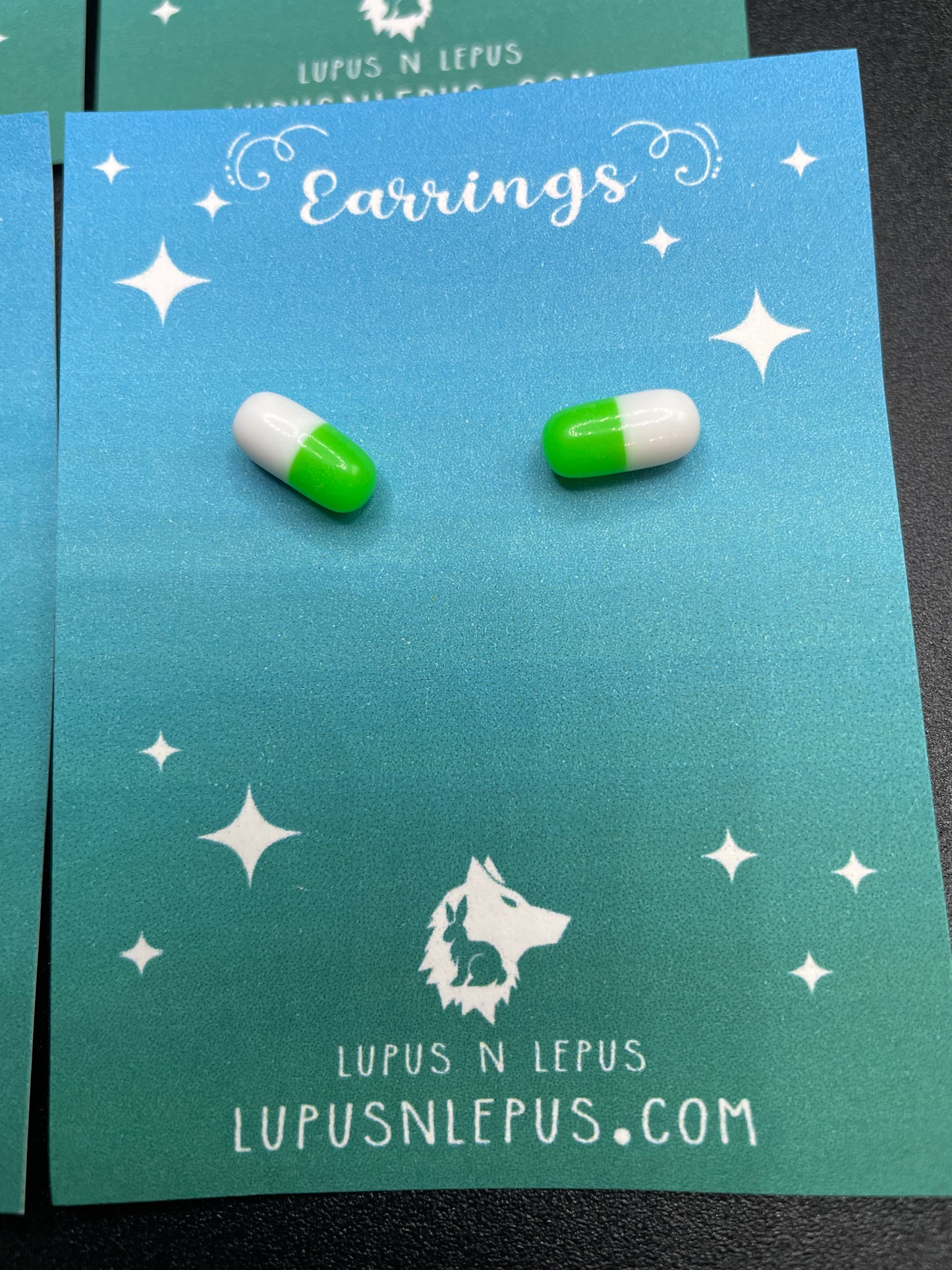 pill earrings, medication earrings, pharmacy, pharmacist, nurse, stud earring, hypoallergenic, handmade, nerdy, nerdy earrings, nerdy gift, cute earrings