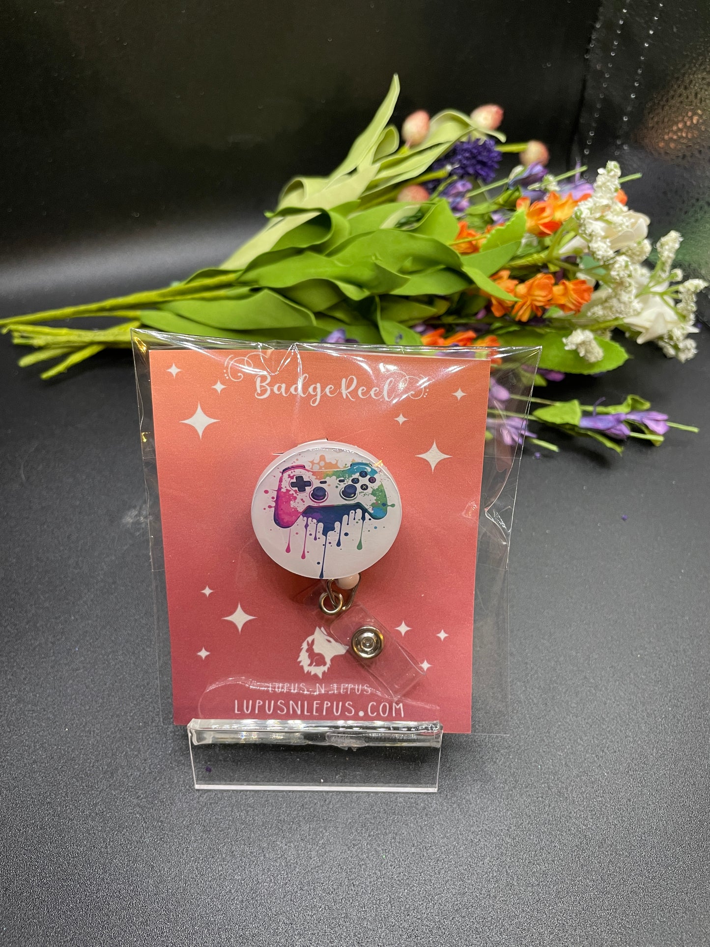 gamer, controller, controller badge reel, gamer badge reel,