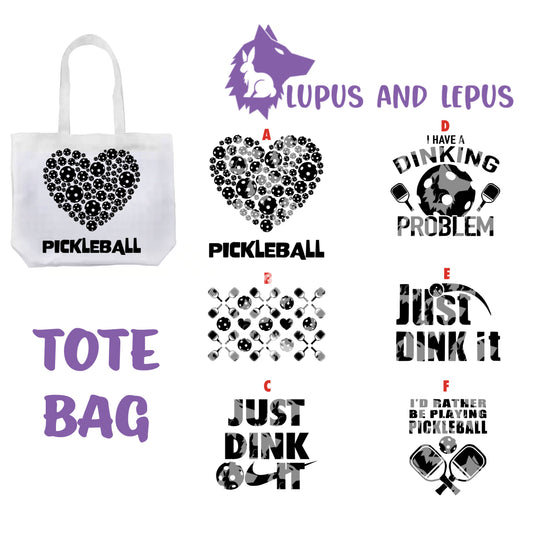 pickleball bag, pickleball grocery bag, pickleball reusable bag