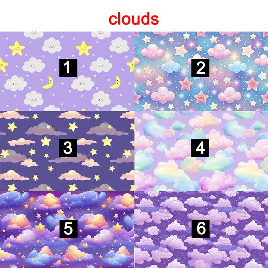 Clouds - magnetic glasses topper - cloud, clouds, purple, night, star, moon, topper, magnetic topper, wanda, kirby, ella, casper, reese, Brook, Addison, Zuri, Payton, murphy, harper, quinn, jessie, drew