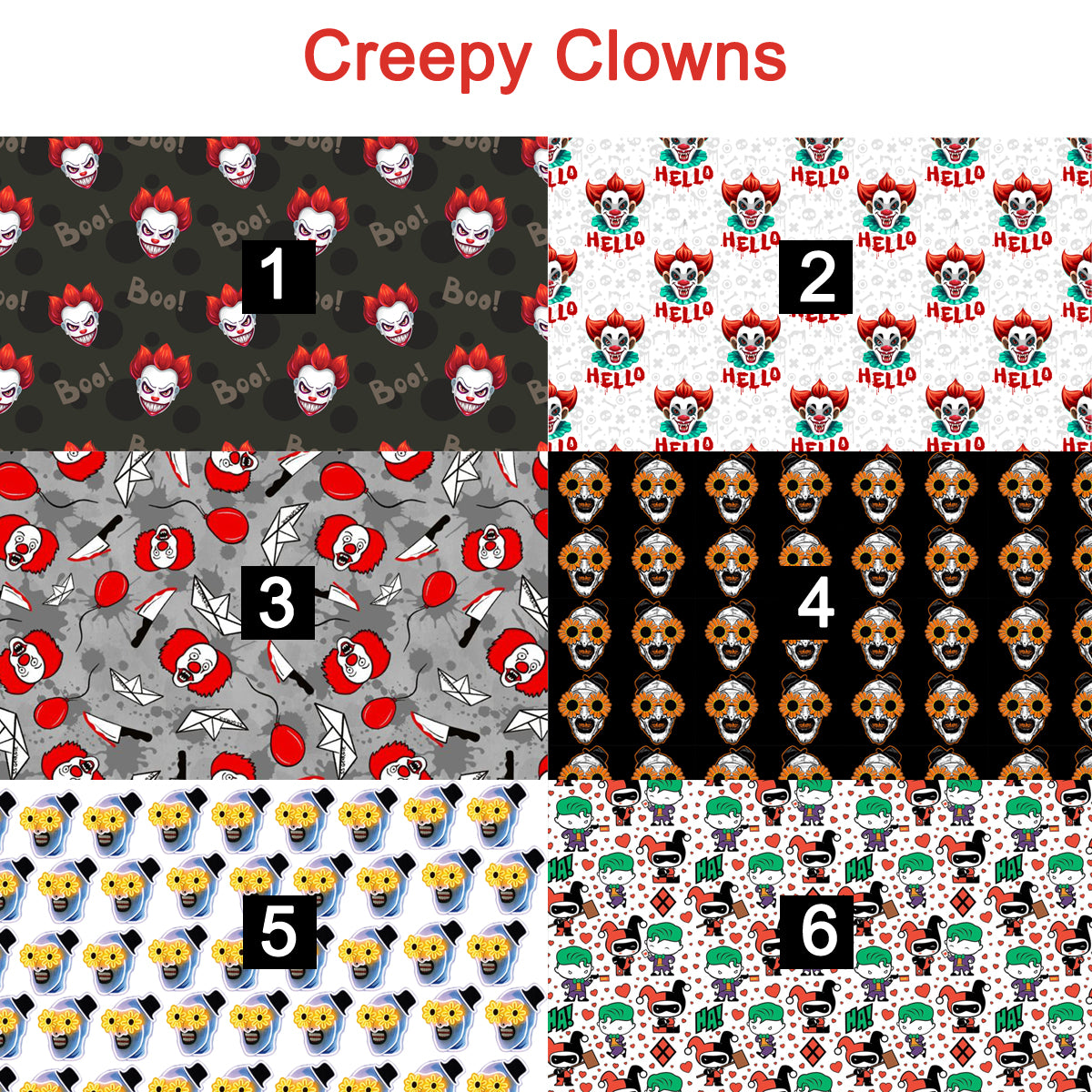 creepy clowns - magnetic glasses topper - clown, horror, horror clowns, clowns, horror movie, magnetic glasses, magnet glasses, wanda, kirby, Addison, Payton, murphy, harper