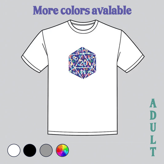 d20, d20 shirt, large d20, dungeon, dm, gift for dm, shop small
