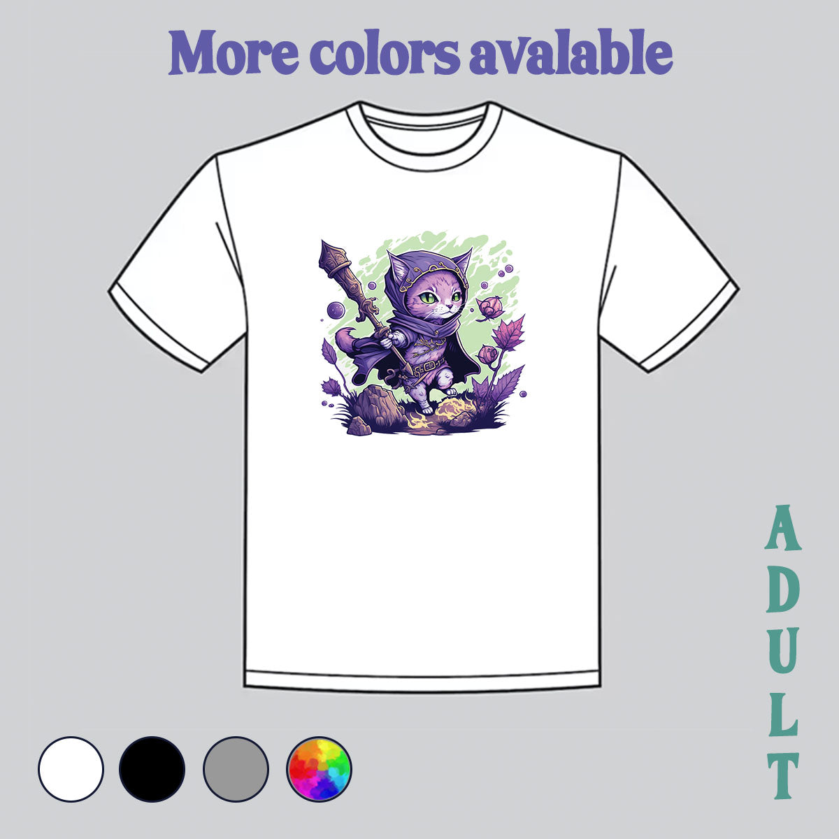 mage cat, magic cat, tabletop, campaign, my art, shop small