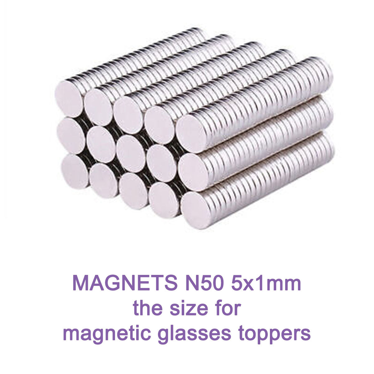 oops I forgot my magnets for magnetic glasses topper blanks, 5x1 and 6x1  magnets for toppers, topper magnets, 5x1mm magnets