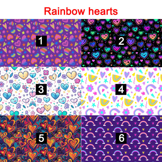 Rainbow Hearts - magnetic glasses topper - rainbow, hearts, heart, hart, harts, colorful, bright, cute, stickers, love, valentine, topper, magnetic topper, wanda, kirby, ella, casper, reese, Brook, Addison, Zuri, Payton, murphy, harper (Copy) (Copy)