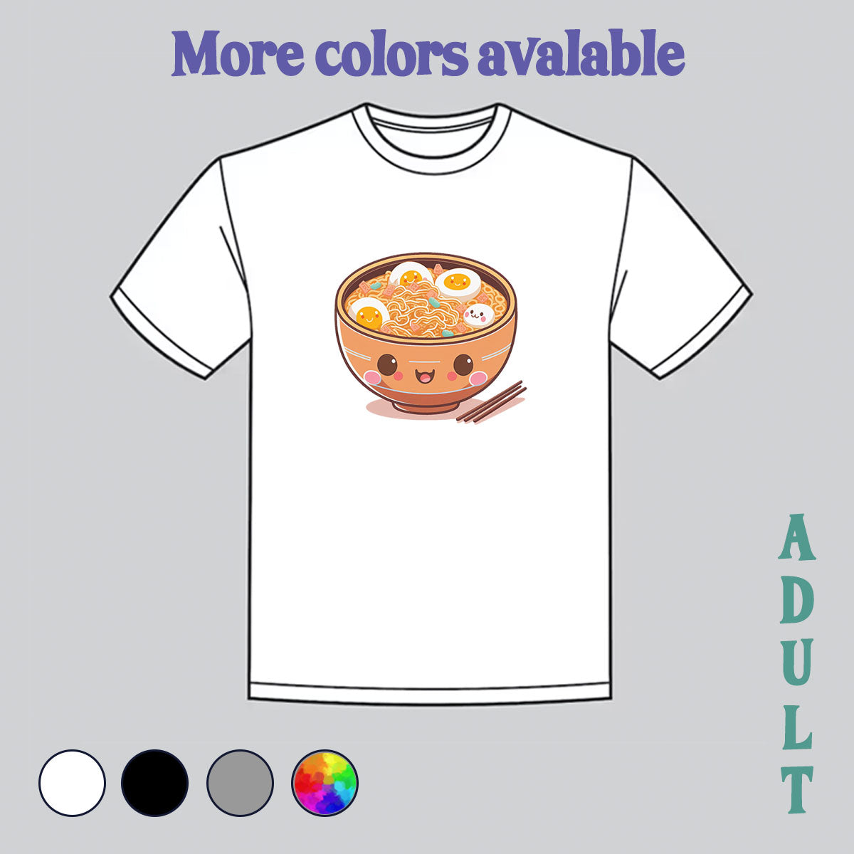 ramen, cute ramen, ramen shirt, ramen tshirt, my art, shop small