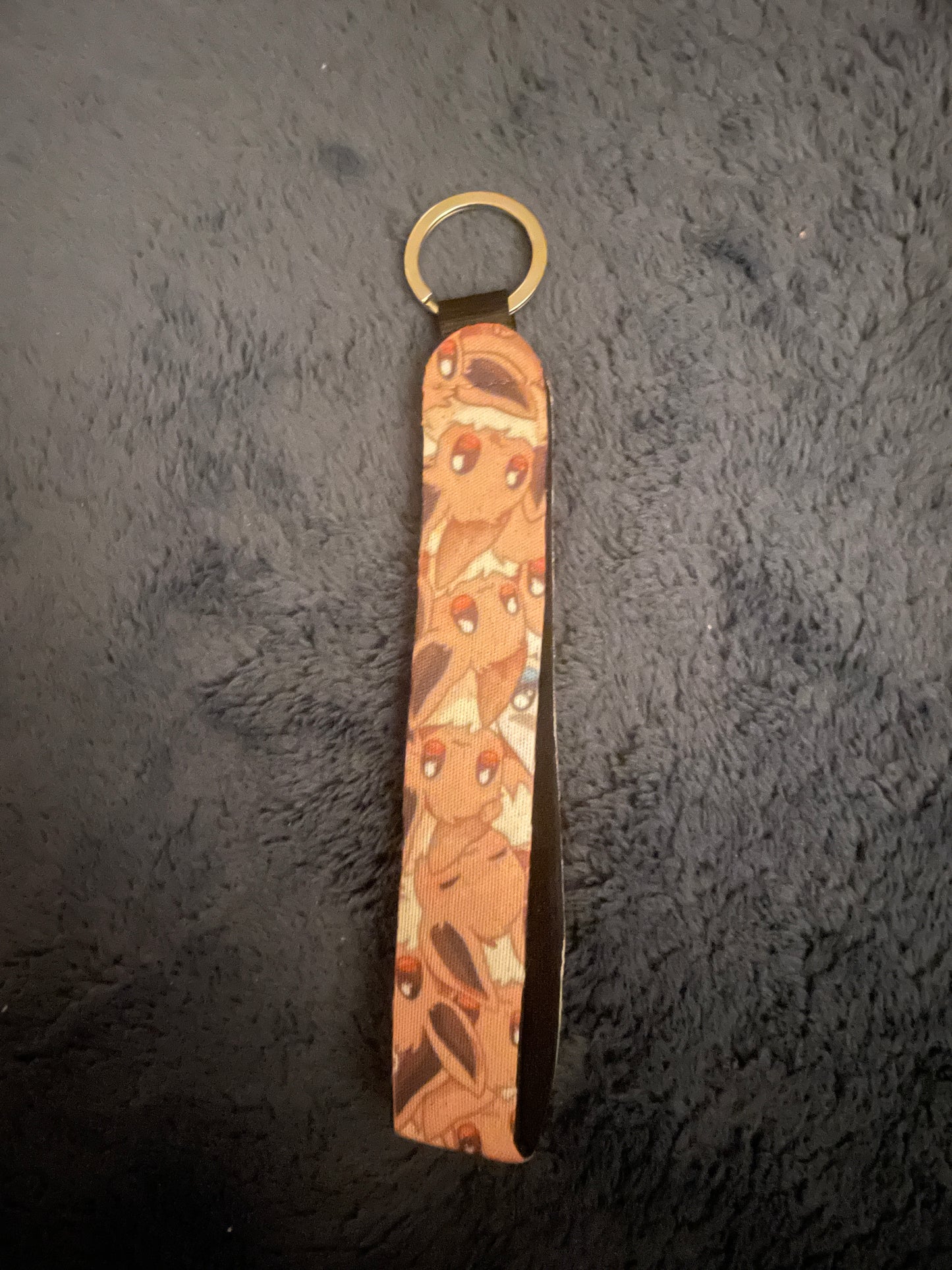 Eevee Chapstick holder for keyring - eevee keychain, eevee chapstick holder, custom chapstick, keyring, keys, keychain, your picture, your text, christmas present, birthday gift,