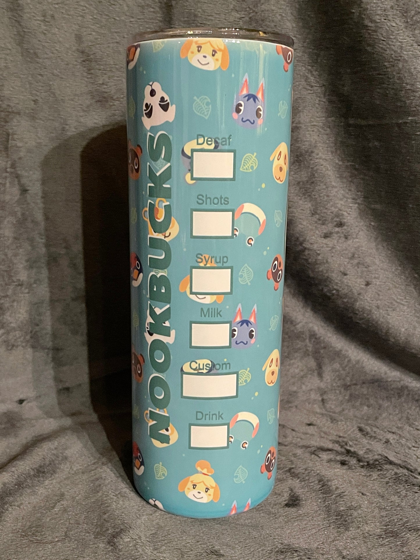 game tumbler, tumbler, nookbucks, nook, animal, game, gamer, nerdy, animals, 20 oz tumbler, 30 oz tumbler, Xmas gift, gift for mom