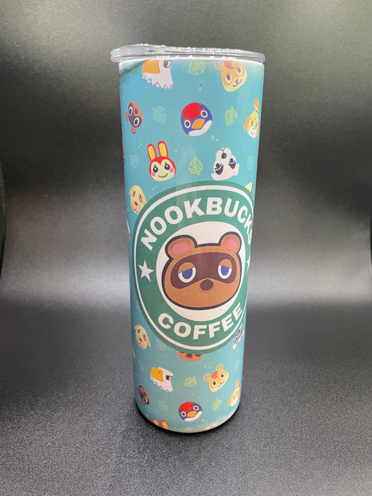 game tumbler, tumbler, nookbucks, nook, animal, game, gamer, nerdy, animals, 20 oz tumbler, 30 oz tumbler, Xmas gift, gift for mom