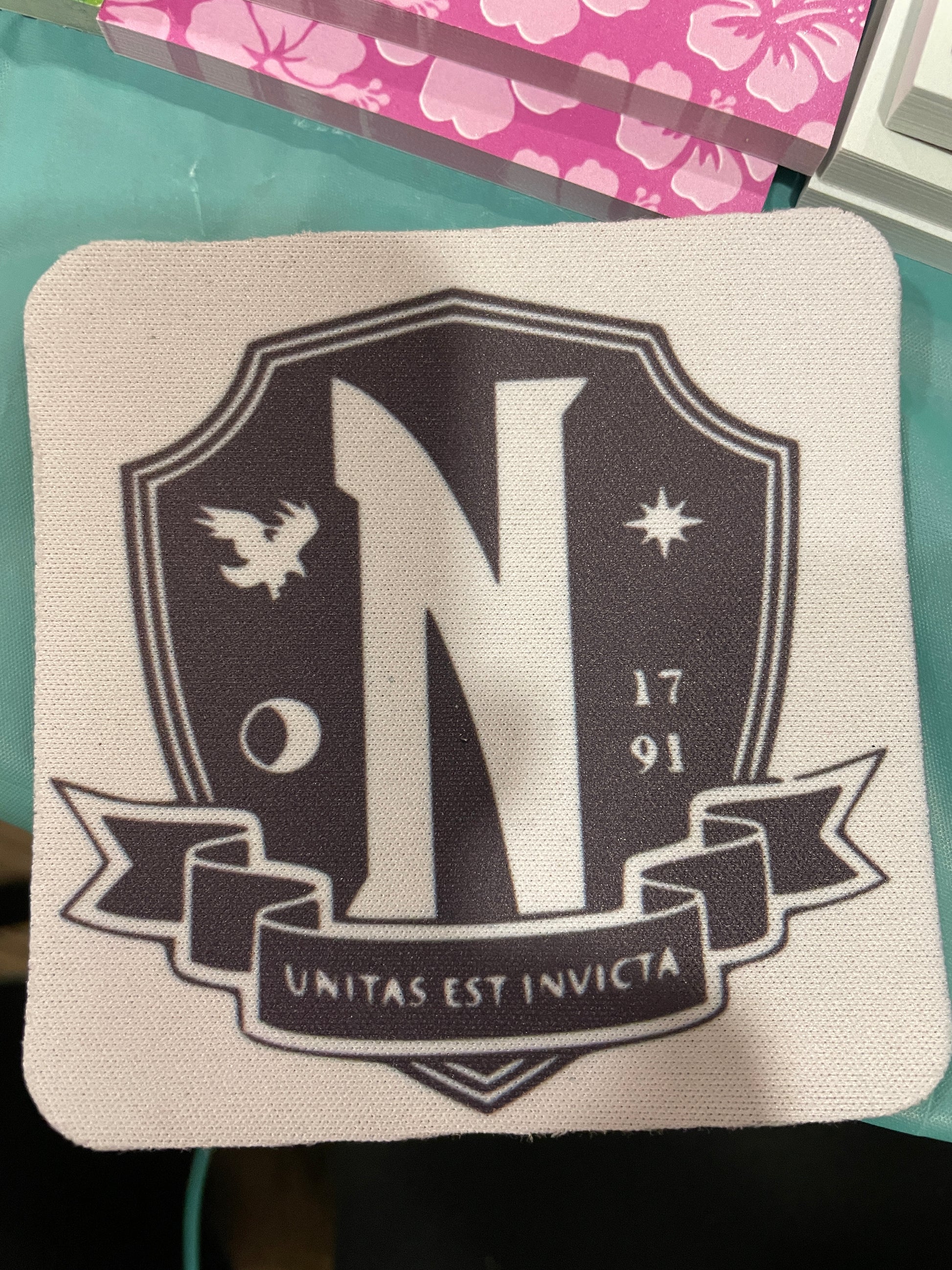 Nevermore academy coffee coaster