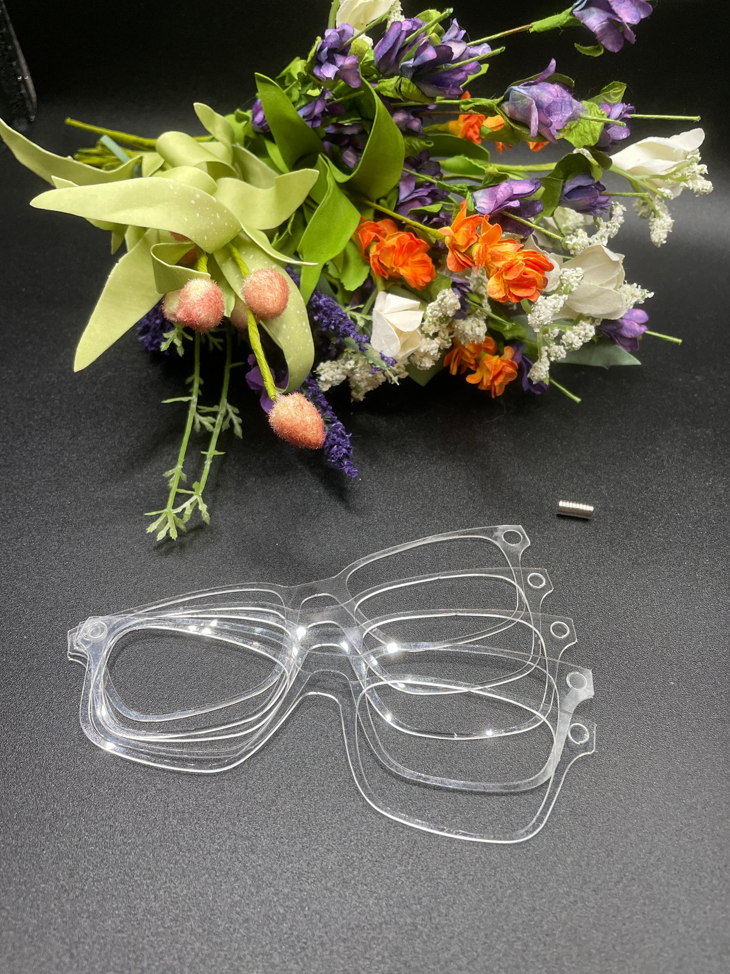 10 blank glasses topper -  Cedro blanks, Otero blanks, pair eyeglasses, magnetic topper, pair glasses, blanks, acrylic blank