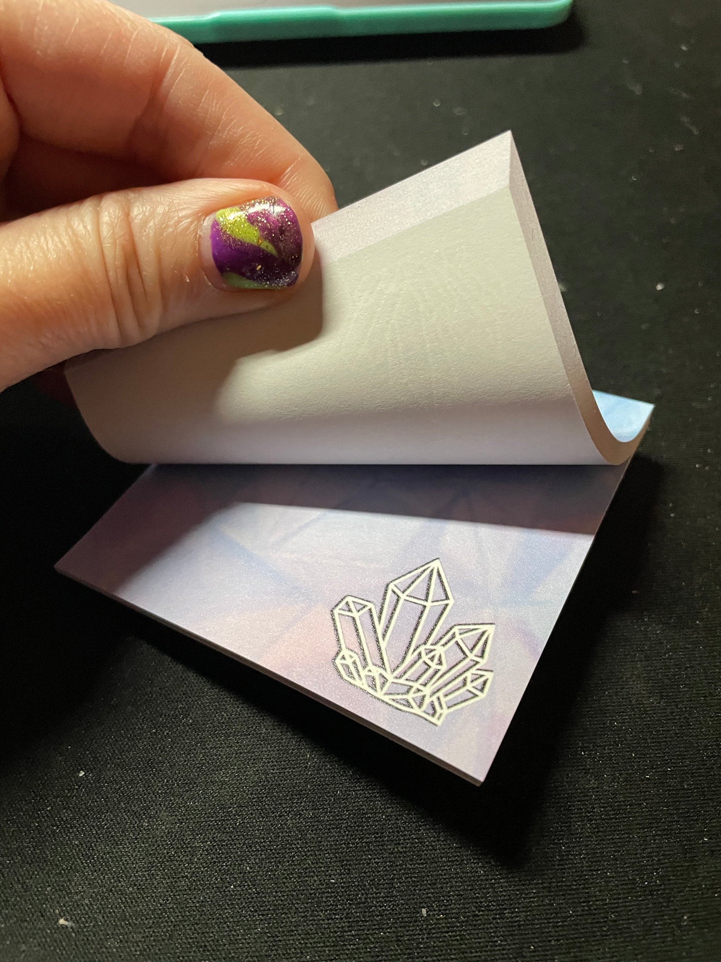 post it note - Crystals, I have a crystal for that, rocks, gems, sticky note, stickynote, postit note, custom post it notes, post it brand, designed by me