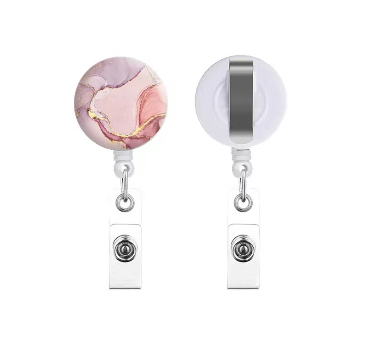 marble Badge Reel - Marble, Badge, badge reel, badge real, badge holder, badge pin, cute badge, work badge, work