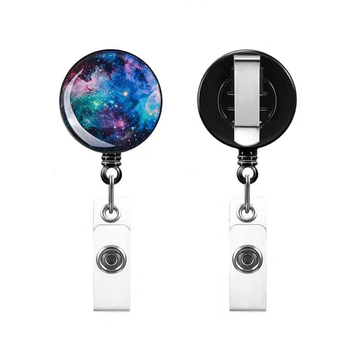 space Badge Reel - space, galaxy, star, stars, constellations, Badge, badge reel, badge real, badge holder, badge pin, cute badge, work badge, work