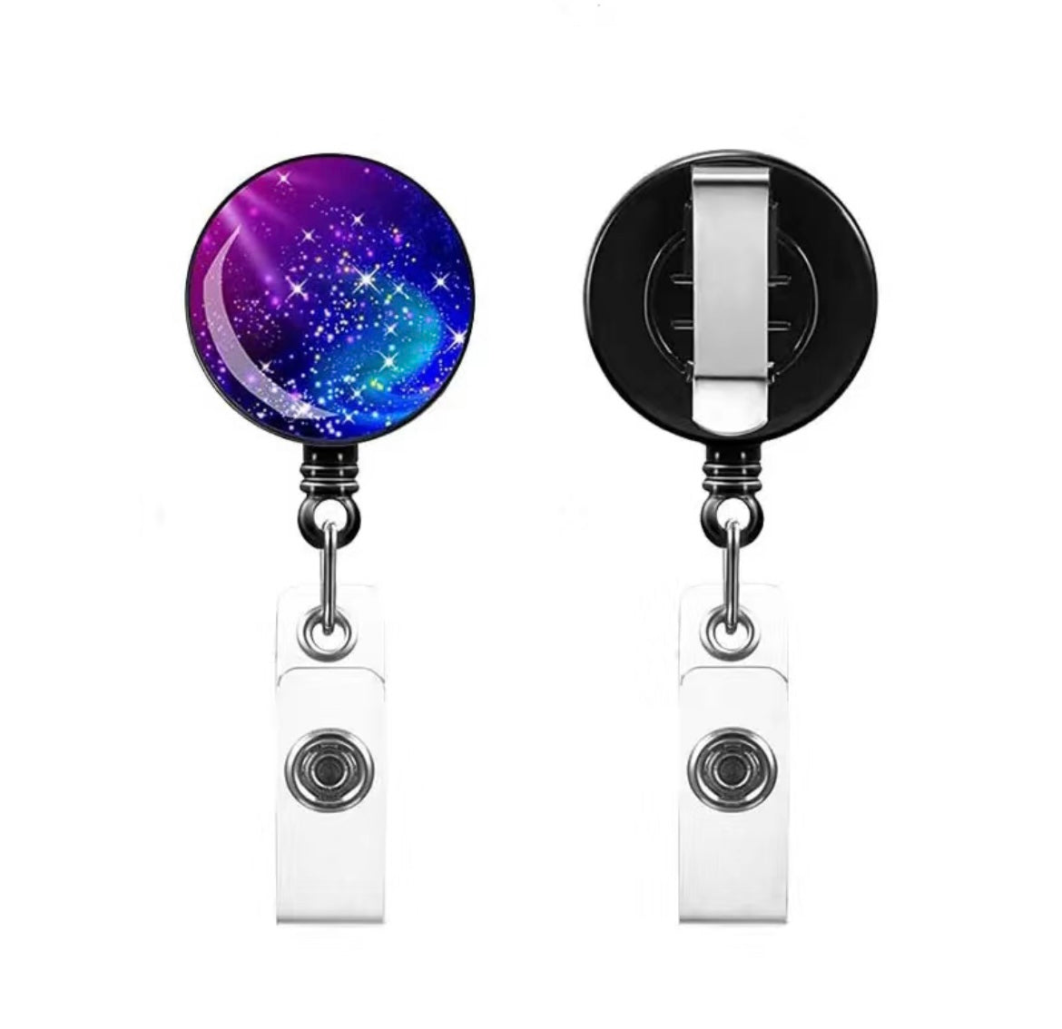 space Badge Reel - space, galaxy, star, stars, constellations, Badge, badge reel, badge real, badge holder, badge pin, cute badge, work badge, work