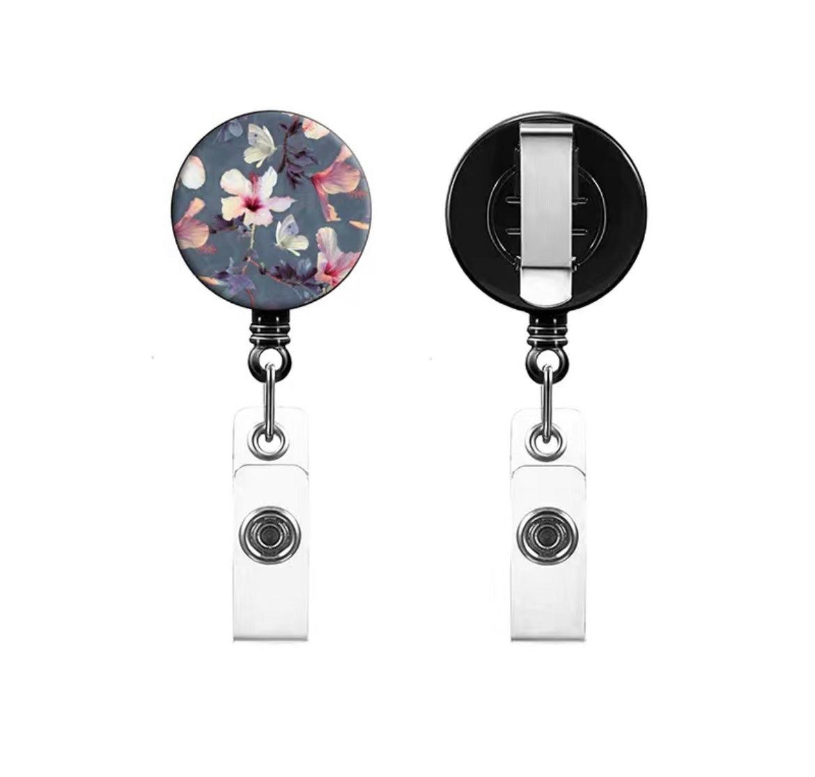 flower Badge Reel - sunflower, Badge, badge reel, badge real, badge holder, badge pin, cute badge, work badge, work