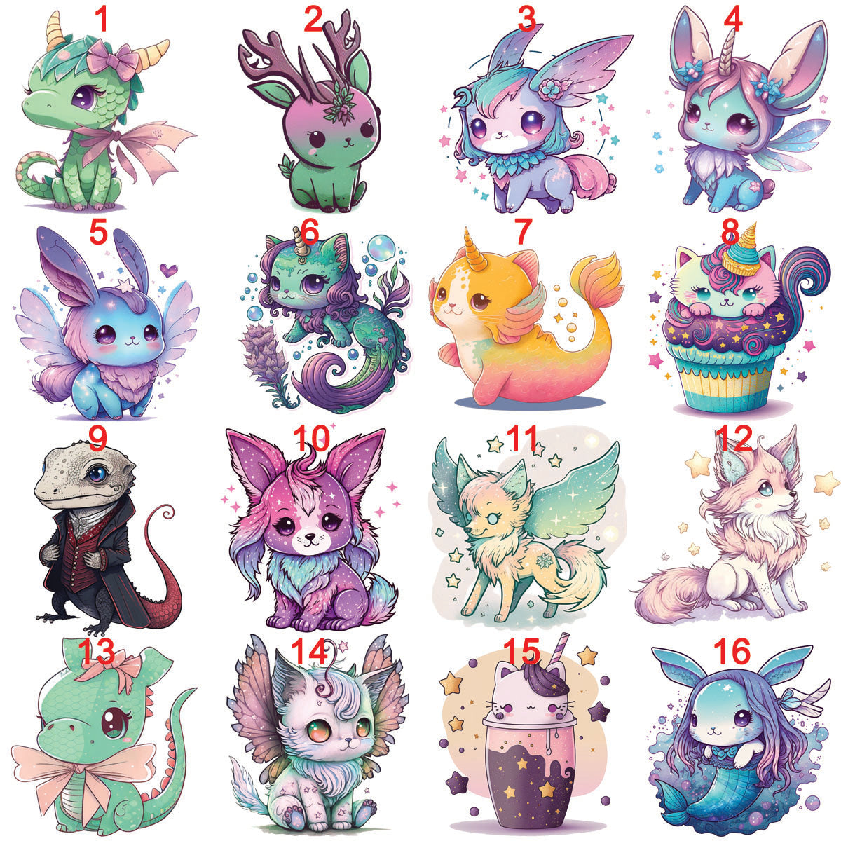Acrylic Keychains 4 - My Art in the form of keychains, dragons, colorful, bunnies, faries, fairy, faery, magic, mythical, bear, giraffe, wearwolf, lizard, dinosaur,