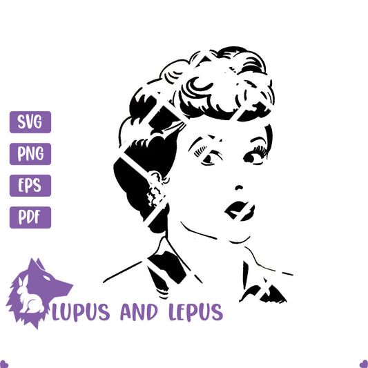 Copy of Copy of Digital File - lucille ball, lucy svg, ethel svg, I love lucy, lucy and ethel, lucy and rickey, ethel and fred