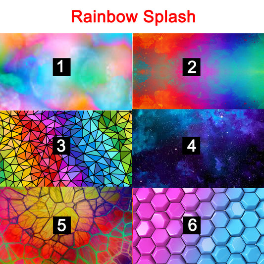 rainbow splash - magnetic glasses topper - Rainbow Splash, colorful, full color, full spectrum, full color, color, colorful, multi color, wanda, kirby, ella, casper, reese, Brook, Addison, Zuri, Payton, murphy, harper, quinn