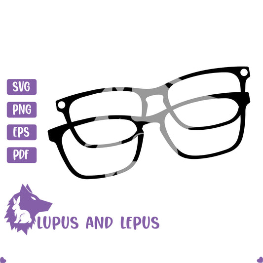 Digital File - pair eyewear, pair svg, glasses svg, magnetic glasses svg, Cat Eye glasses, mens glasses, womens glasses, eyeglasses svg, glasses cut file, glasses clipart (eps, svg, pdf, png, jpeg)