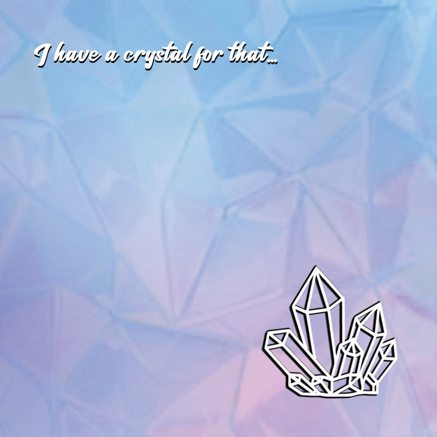 post it note - Crystals, I have a crystal for that, rocks, gems, sticky note, stickynote, postit note, custom post it notes, post it brand, designed by me