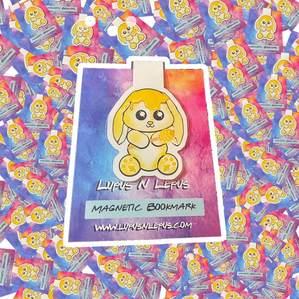 MAGNETIC BOOKMARK - honey bunny bookmark, bookmark, book, place holder, back to school, reading, book, books, nerd, neardy, library, school, class, study, bunny, rabbit, honey, bunbun, cute, kawaii, kawaii bunny