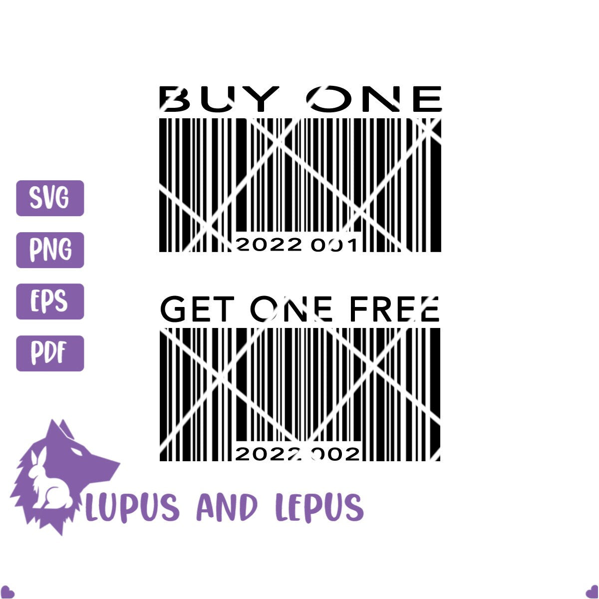 Digital File - buy one get one free, twin svg, twin shirt, baby svg, twin barcode, twin barcode svg (eps, svg, pdf, png, jpeg)
