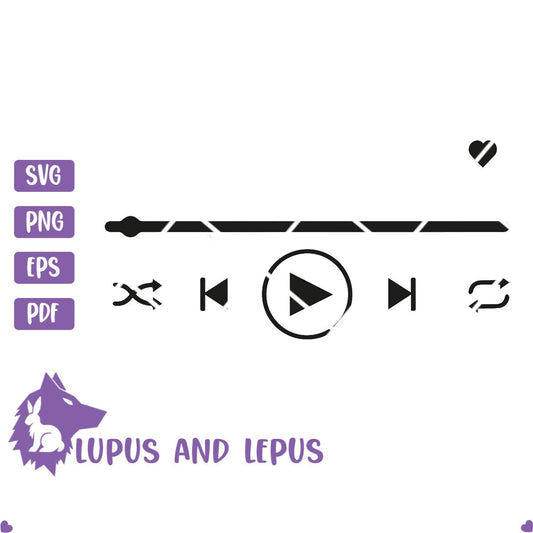 Digital File - Spotify Music Player Buttons SVG, Audio Control Buttons svg, Music Glass Artwork buttons svg, Music play buttonsĀ (svg, eps)