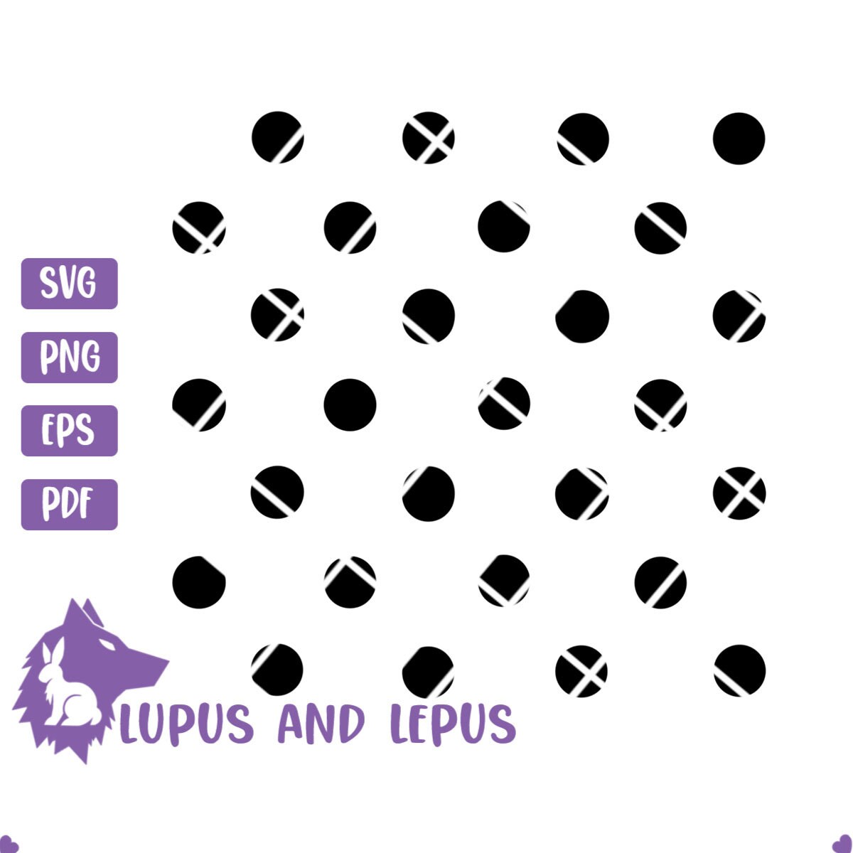 Digital File - polka dot svg, polka dot pattern, polka dots svg, seamless pattern svg, polka dot, polka dots pattern, cut file, cricut