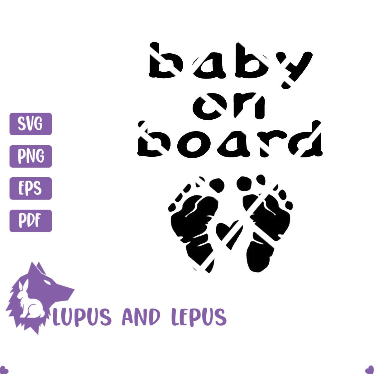 Digital File - Baby on board, baby svg, new mom svg, new parents, new dad, baby decal, baby ClipArt (eps, svg, pdf, png, jpeg)