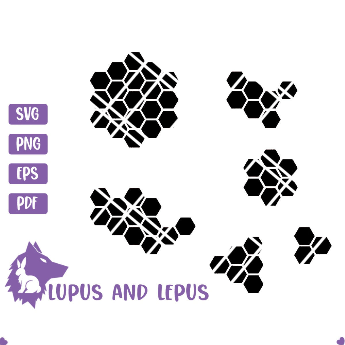 Digital File - honeycomb svg, honeycomb shapes, honeycomb vector, bee vector, bee svg, ClipArt, Digital Download (eps, svg, pdf, png, jpeg)