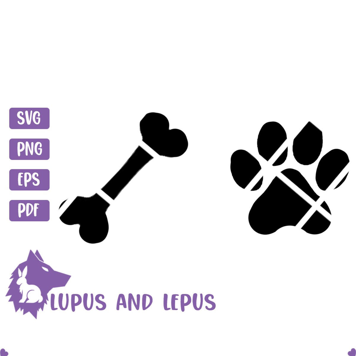 DIGITAL FILE - dog svg, dog paw svg, dog bone svg, bone svg, dog lover, pet parent, dog dad svg, dog mom svg, paw print svg, animal paw svg