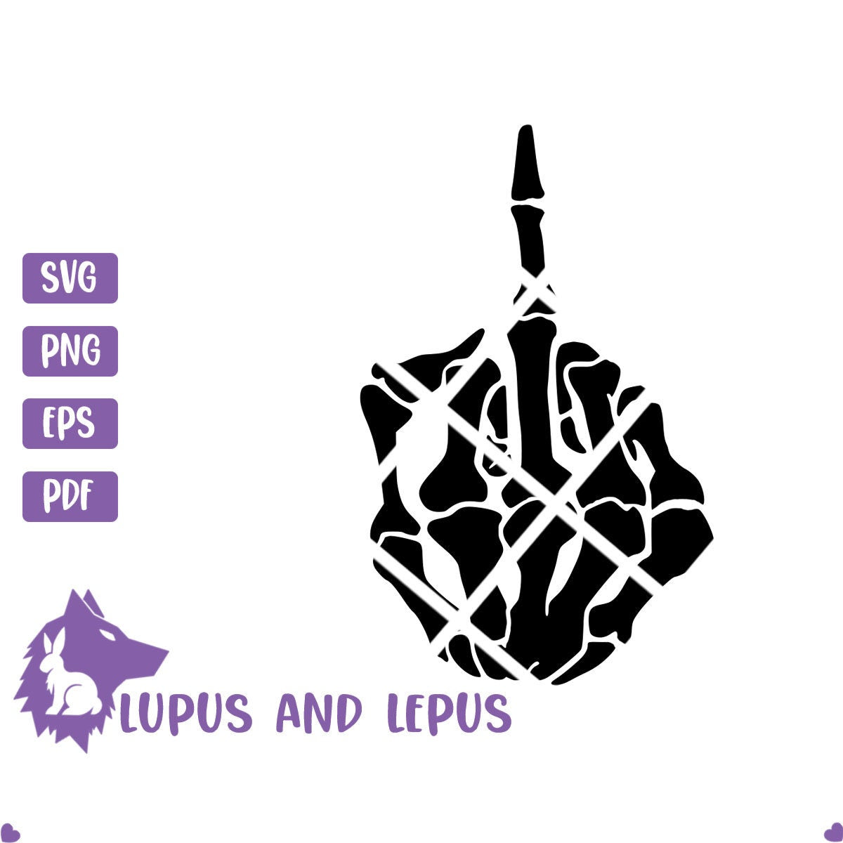 Digital File- middle finger svg, giving the bird, fuck svg, flipping off svg, halloween svg, fuck off svg, fuck you svg, skeleton svg,