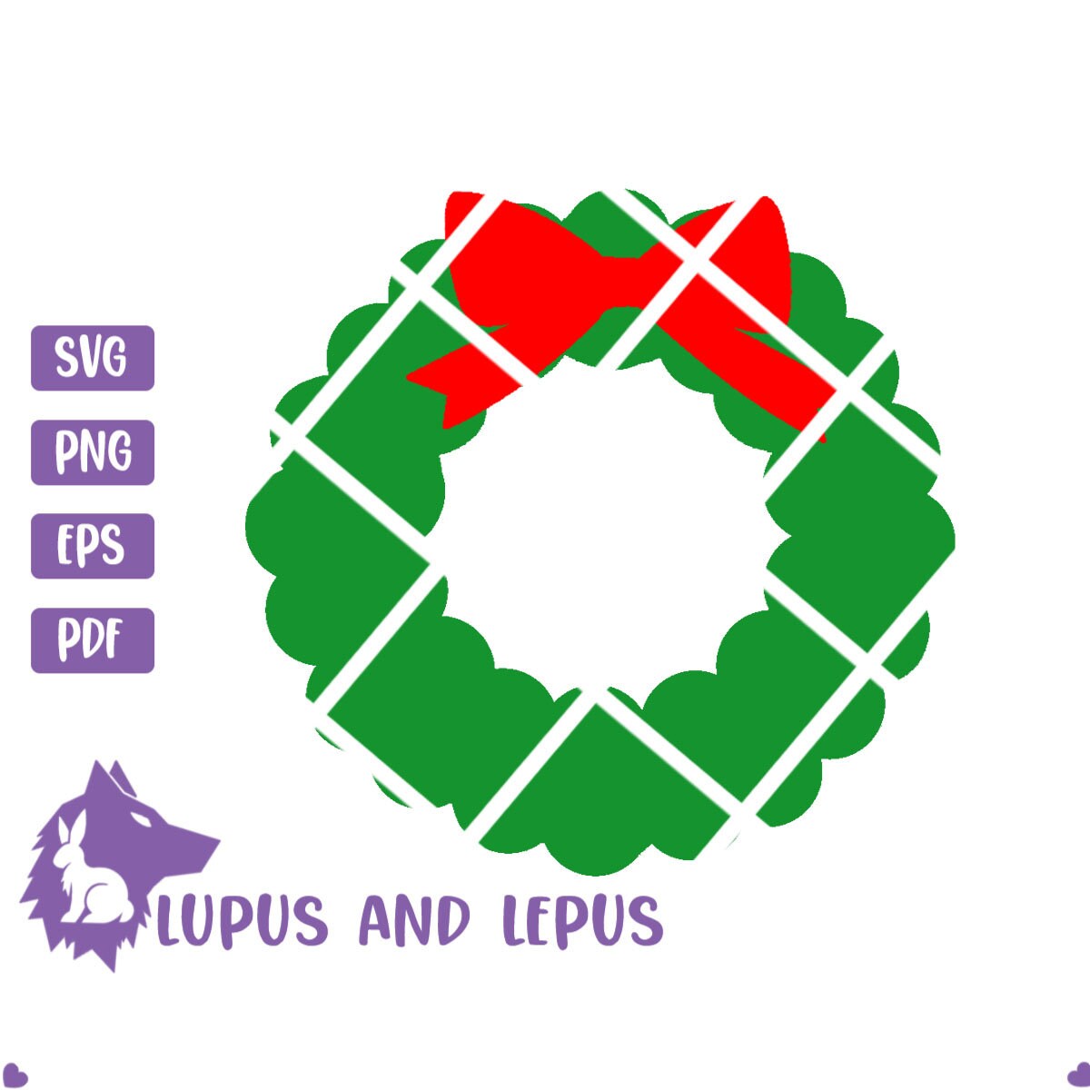 Digital File - wreath svg, Christmas wreath svg, holliday wreath, Christmas wreath, leaf wreath svg, wreath clipart (eps, svg, pdf, png)