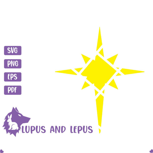Digital File - Christmas star svg, Christmas star, star svg, nativity star, holy night svg, Christmas svg, holiday svg, christs birth