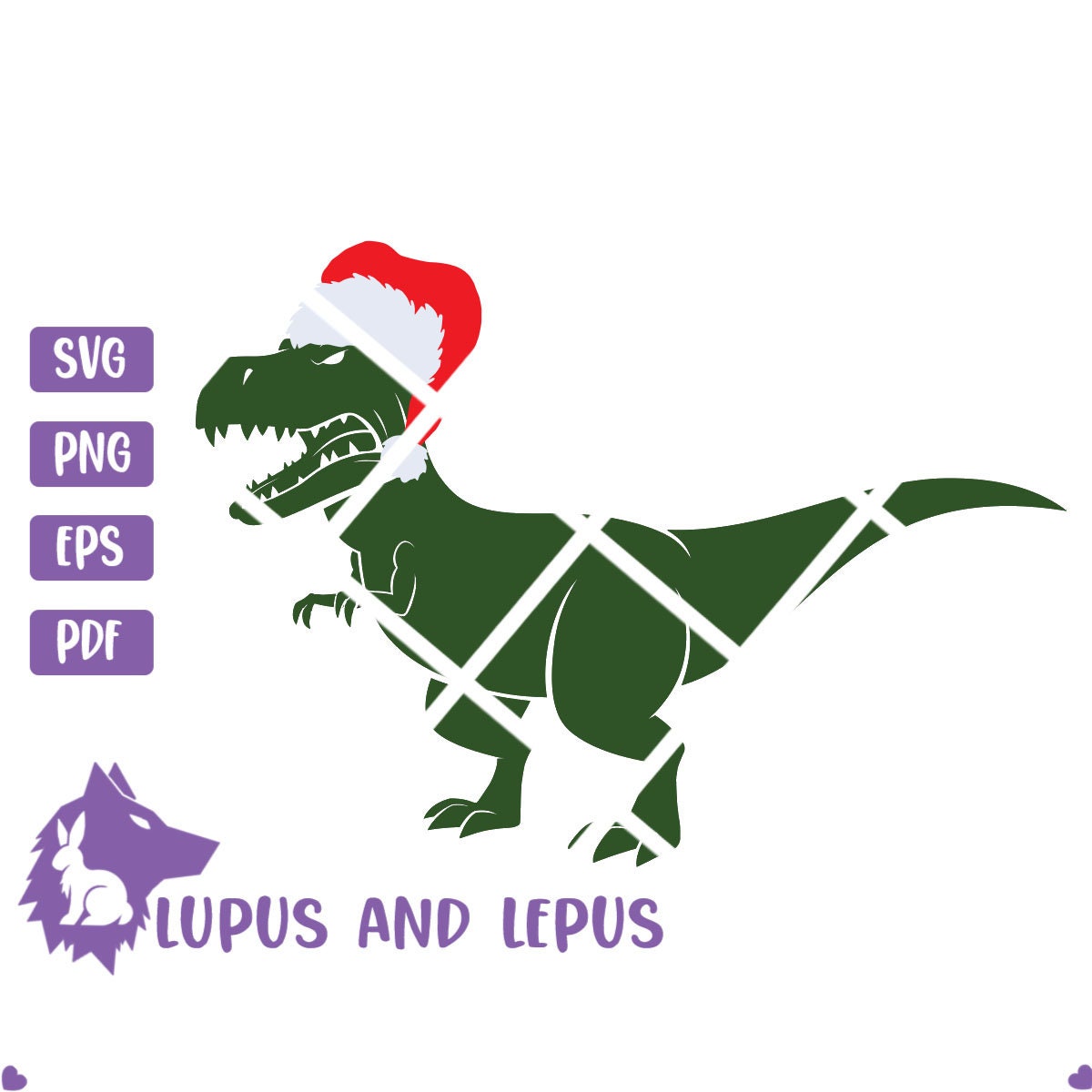 Digital File- trex svg, trex santa svg, trex christmas, dinosaur svg, t-rex svg, dinosaur clipart, dinosaur christmas svg, kid svg, dino svg