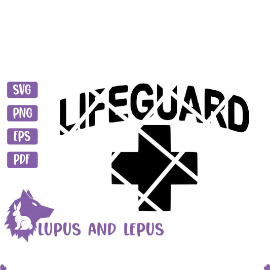 Digital File - life guard svg, lifeguard svg, swimming svg, summer svg, beach svg, red cross svg, color guard, emergency, coast guard,