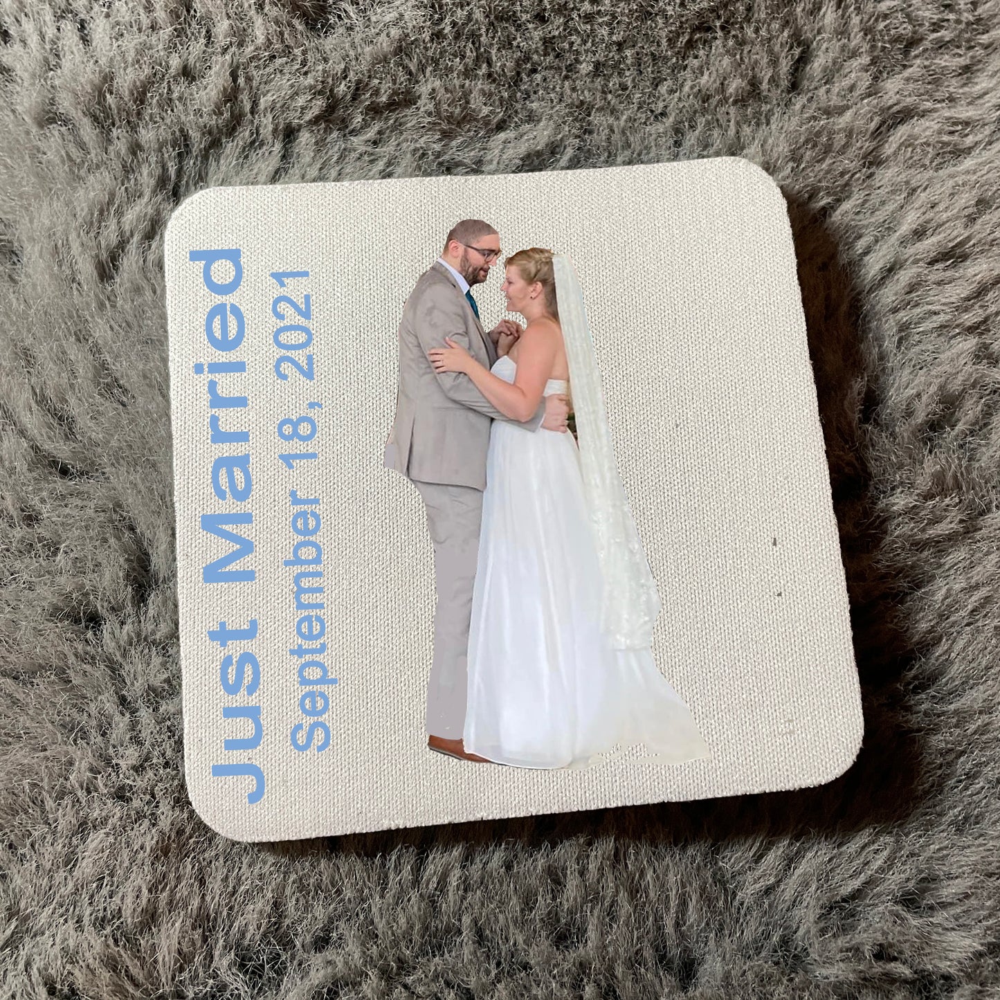Custom coaster - wedding gift, wedding thank you, wedding, marriage, drink coaster, custom coaster, drink, neoprene, sublimation, beverage coaster, custom, blank