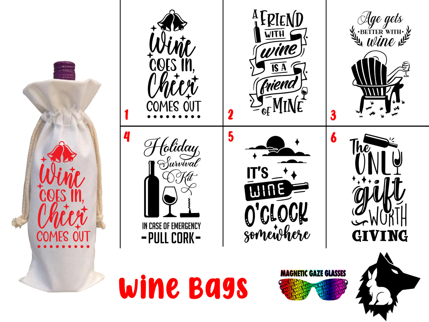 Wine Bag - (B) wine bag gift, gift for boss, gift for employee, gift for family, bag, custom, Christmas gift, xmas gift, gift, custom gift, customized gift, alcohol, bottle of wine bag, bottle of wine, spirits